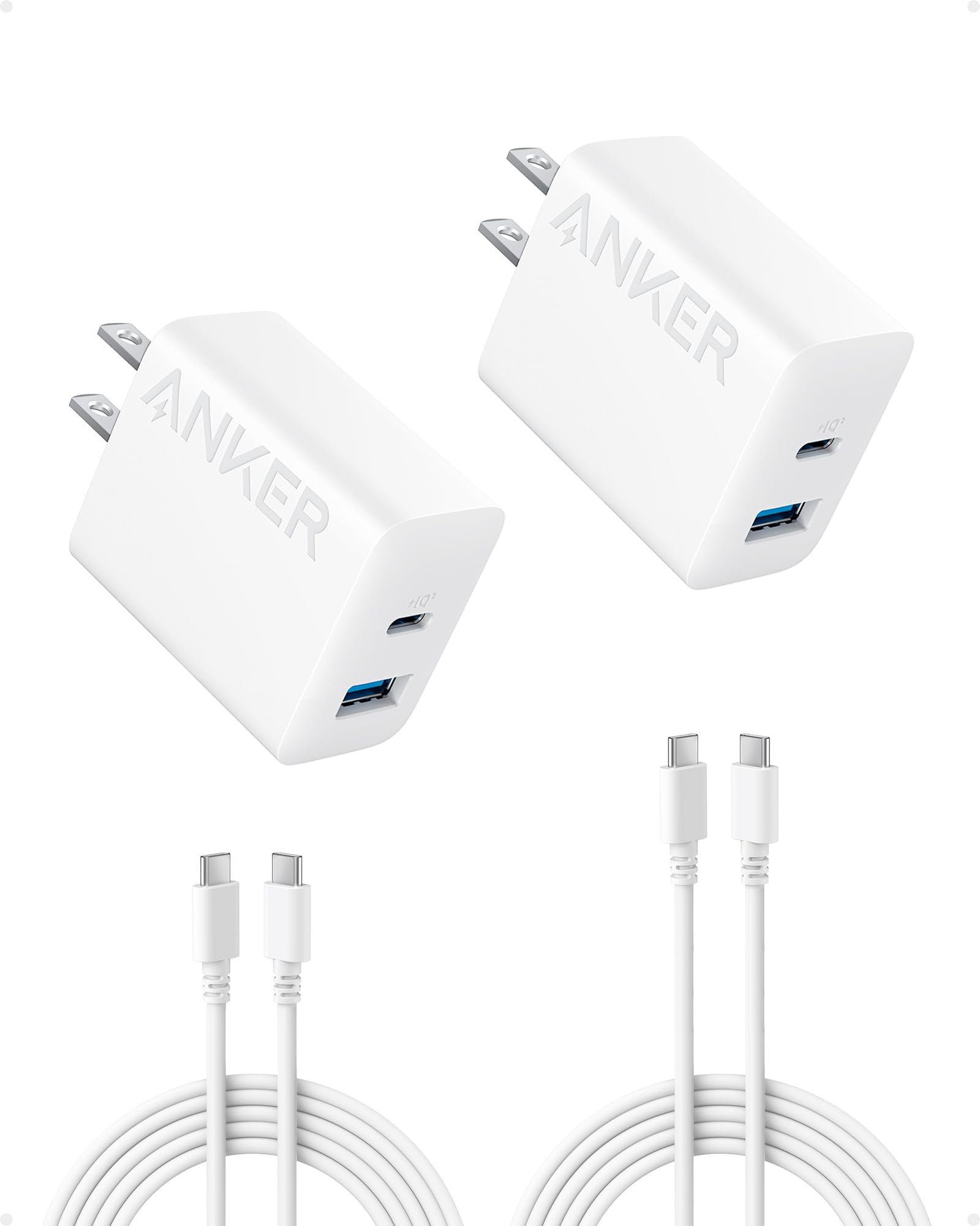 Refurbished 20W Fast Wall Charger (2-Pack)