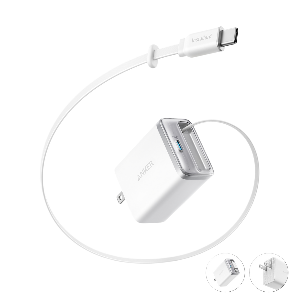 Nano Charger (35W, Built-In Retractable USB-C Cable)